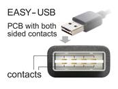 Câble EASY-USB 2.0 Type-A mâle > USB 2.0 Type-B mâle 1 m blanc