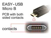 Câble EASY-USB 2.0 Type-A mâle > EASY-USB 2.0 Type Micro-B mâle 1 m blanc