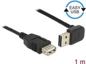 Câble d'extension EASY-USB 2.0 Type-A mâle coudé vers le haut / bas > USB 2.0 Type-A femelle noir 1